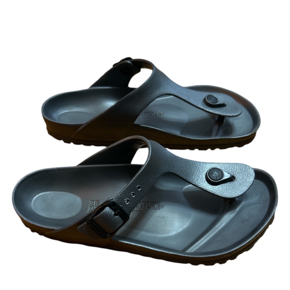 Birkenstock Gizeh Dark Gray Sandals Size:7 - Picture 2 of 6